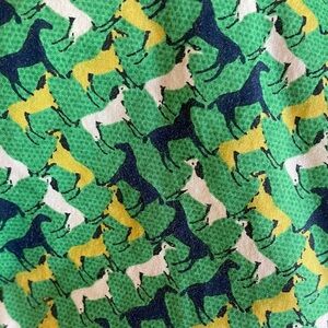 Talbots Green Patterned Blouse